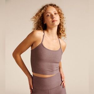 Beyond Yoga | Spacedye Tank + Flare Pants Set in Brushed Heather